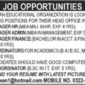 Administration staff in Education Organization Lahore