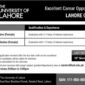 Faculty opportunities The University of Lahore - Lahore Campus