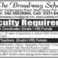 School Faculty Jobs - The Broadway School hiring Female Teaching Staff