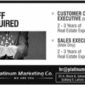 Sales staff required - Platinum Marketing Co Lahore hiring Customer care executive and Sales executive