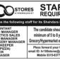 Stores Hypermarket required staff Lahore Jobs 2018